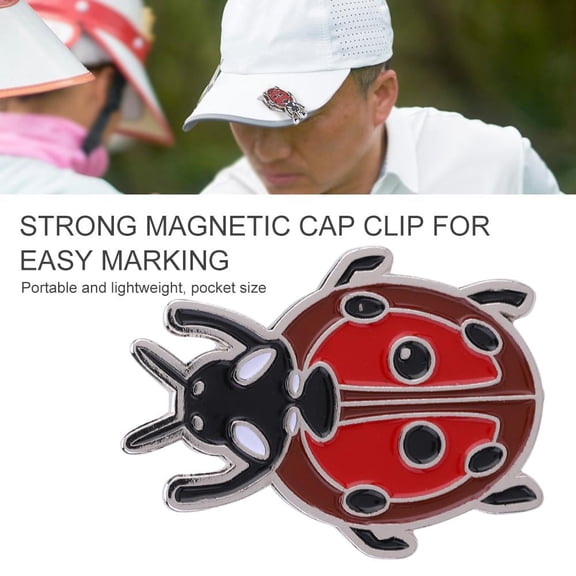 Golf Accessory, Golf Ball Marker,Magnetic Golf Cap Clip Hat Clamp Ball Marker Outdoor Sports Accessory