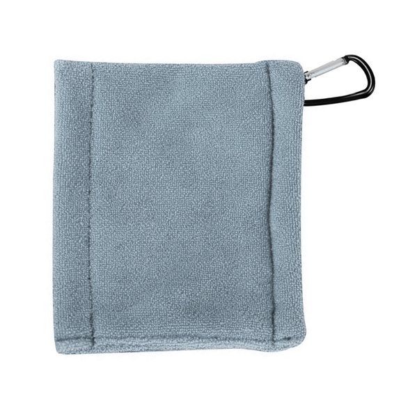Golf Accessory Towel 14x14cm Microfiber Design with Secure Clip Golf Cleaning Cloth Suitable for Outdoor Sports Use