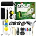 thumbnail image 1 of Golf Advent Calendar 2024 | 24 Days of Golf Gifts & Accessories – Golf Balls, Tees, Divot Tool, Club Covers, Ball Markers, Keychain | Holiday Countdown Gift Set for Golf Lovers | Festive Storage Box, 1 of 9