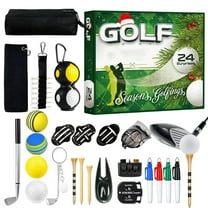 Golf Advent Calendar 2025 - 24 Unique Golf Surprises, Countdown to Golf Season with Golf Accessories & Gadgets, Perfect Traditional Holiday Gift for Golf Enthusiasts, 10.4*14*2.2in, Multicolour