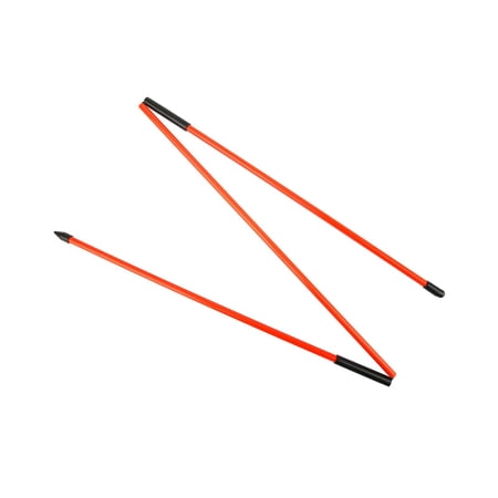 Golf Alignment Rod Golf Practice Stick Portable Collapsible 47 inch for Putting Red