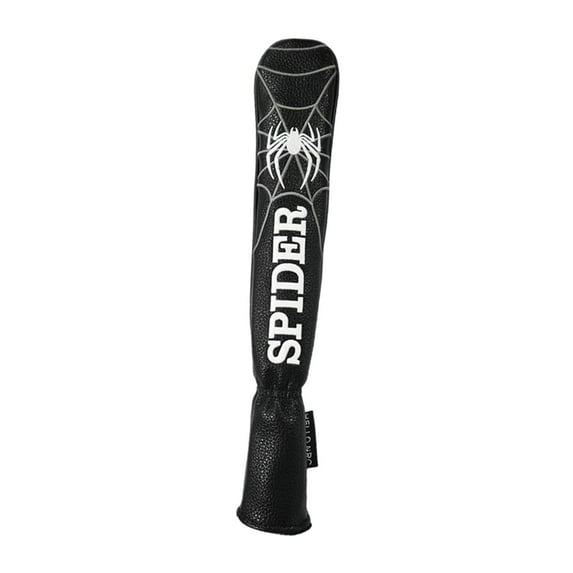 Golf Alignment Stick Cover Embroidered PU Leather Well Made Headcover Black
