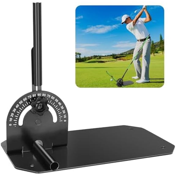 Golf Alignment Stick Holder with Holder Angle Plate,Professional Swing Trainer,Golf Swing Plane Trainer Aid for Aiming Putting Swing,Golf Teaching, Multi-Functional for All Levels of Golfer