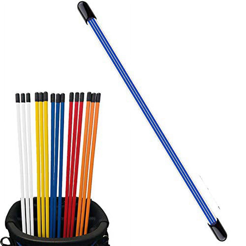 Golf Alignment Sticks 3 with Cover Practice Rods Swing Trainer Aid