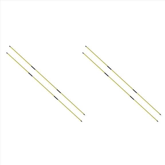 Golf Alignment Sticks Training Aid 4 Pack,3-Section 48 Inch Golf Swing Trainers Foldable Practice Rods Sticks