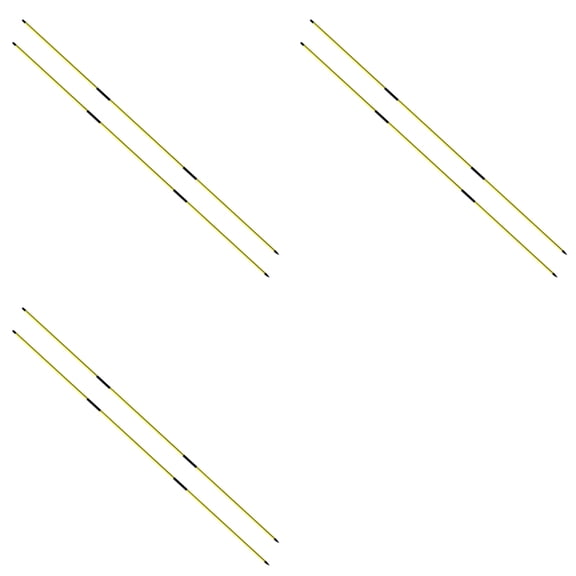 Golf Alignment Sticks Training Aid 6 Pack,3-Section 48 Inch Golf Swing Trainers Foldable Practice Rods  Sticks