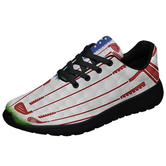 Golf American flag Shoes Sneakers Black Size 10.5