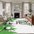 thumbnail image 1 of Golf Area Rug 6x9 FT, Non Slip Living Room Throw Carpet, Green Forest Tree Balls Clubs Sports Cartoon Washable Soft Large Floor Carpet Non-Shedding Rug for Bedroom Dining Room Play Room, 1 of 9