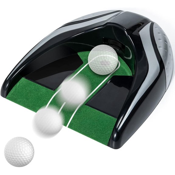 Golf Automatic Putting Cup with Adjustable Gravity Ball Return - Battery-Powered Practicing Without Interruption for Indoor Outdoor Golf Practice