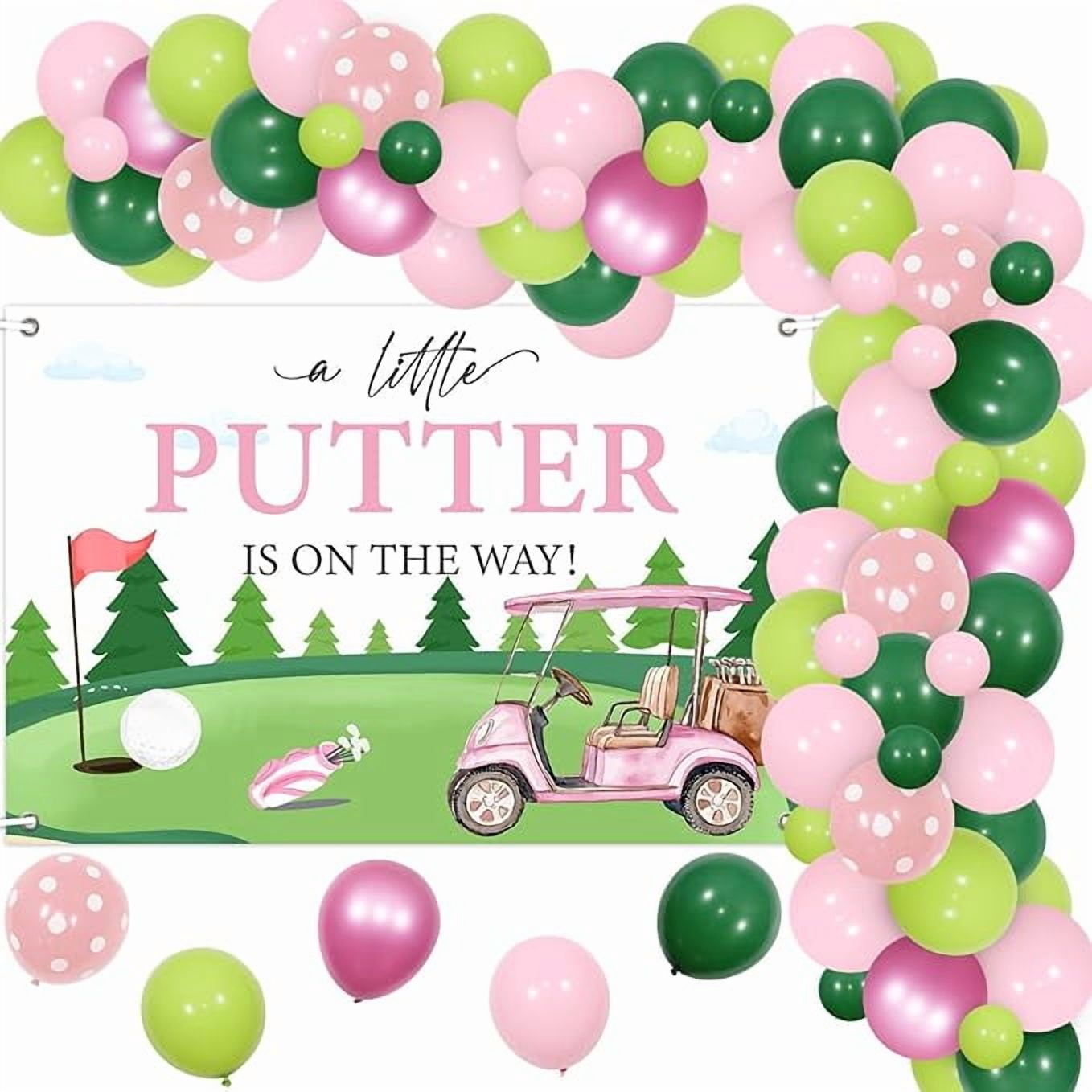 Golf Baby Shower Decorations for Girls Pink A Little Putter Is On The ...