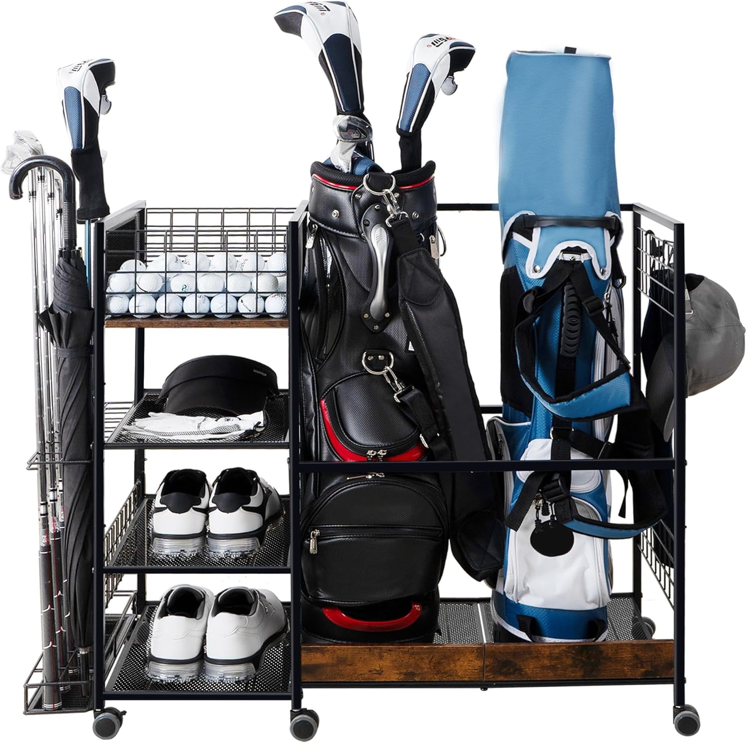 Golf Bag Organizer for Garage, Golf Accessories for Men Women, Golf Bag ...