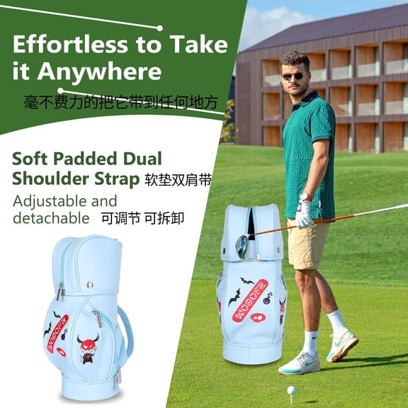 Golf Bag - Small Golf Backpack with Stylish Design, Shoulder Bag for Easy Carrying, Strong Construction with Multiple Compartments, Sports Accessory for Sports Accessories, and On-Course Needs