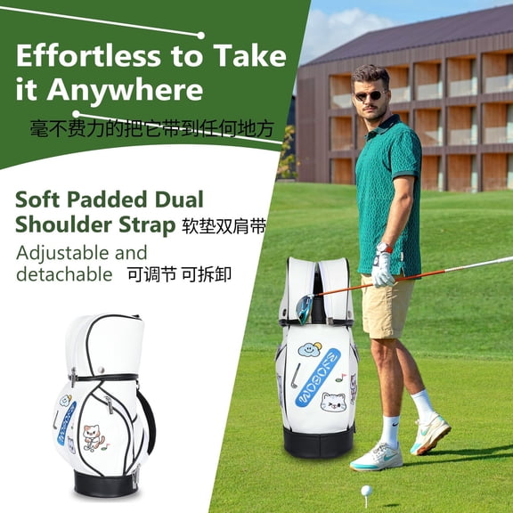 Golf Bag - Small Golf Backpack with Stylish Design, Shoulder Bag for Easy Carrying, Strong Construction with Multiple Compartments, Sports Accessory for Sports Accessories, and On-Course Needs
