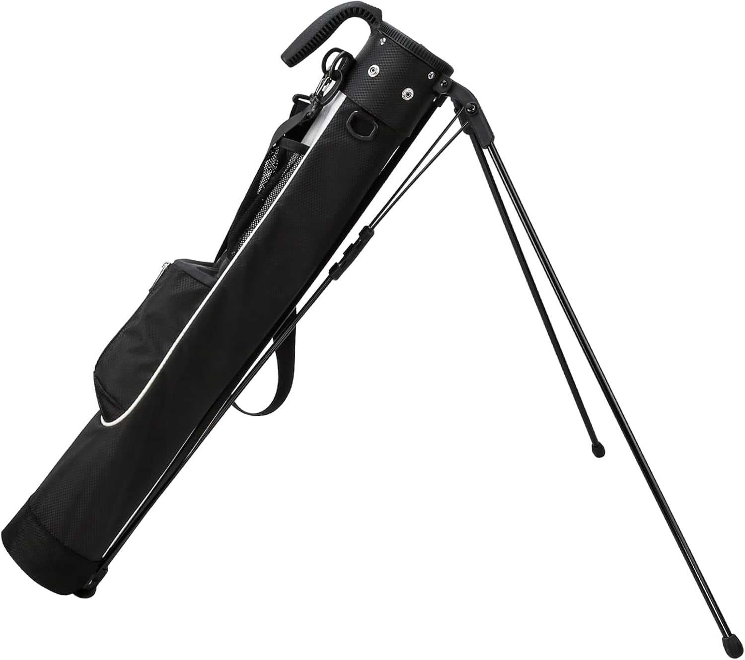 Golf Bag with Stand and Strap - Ultra-Lightweight Pitch and Putt Carry Bag Holds Up to 9 Clubs - Waterproof Driving Range Travel Bag for Par 3 & Executive Courses