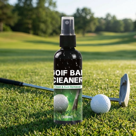 Golf Ball Cleaner Spray, Portable Mud and Grass Stain Remover for On-Course Golf Ball Maintenance, 3.38 fl oz