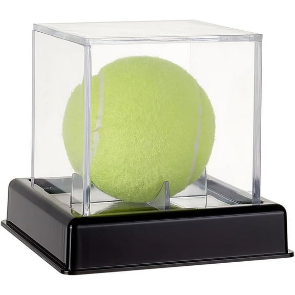Golf Ball Display Case Acrylic 4.1x4.1x3.9 inch Clear Display Box Golf Ball Display Stand Showcase Small Square Display Holder for Baseball Golf Ball Volleyball Enthusiasts Collectibles Clear