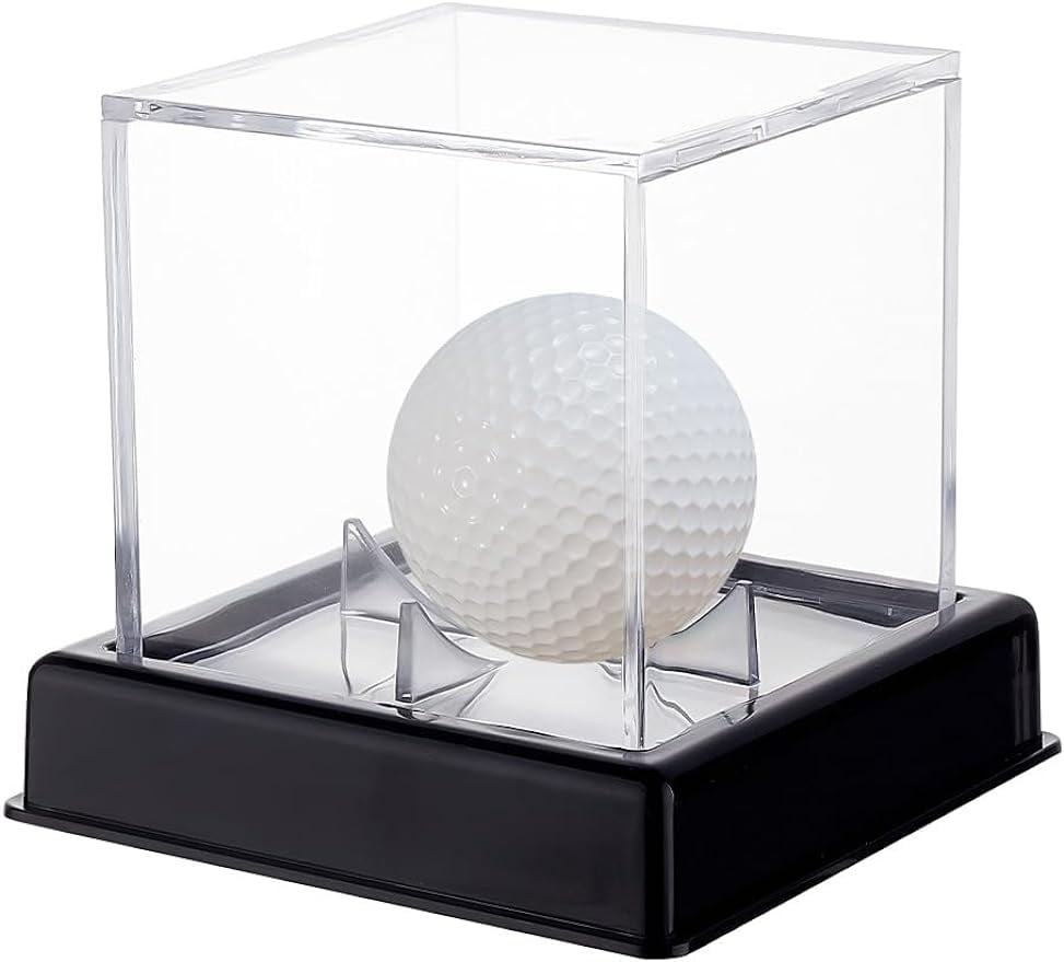 Golf Ball Display Case Acrylic Square Golf Ball Holder Stand ...