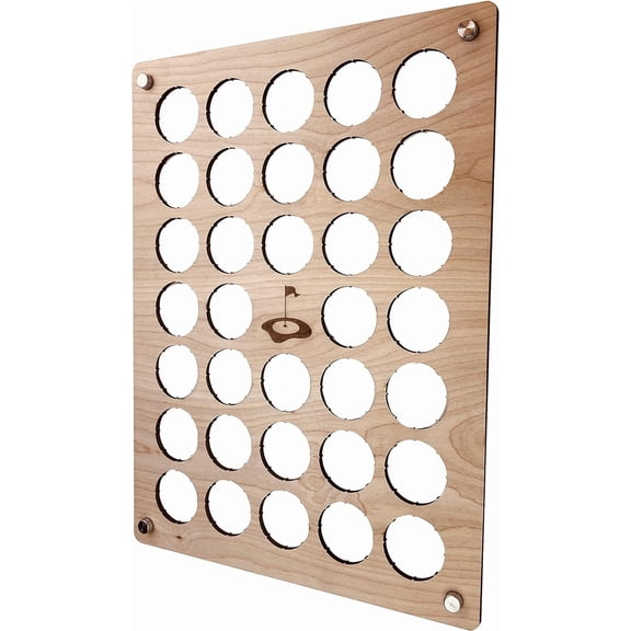 Torched Golf 39 Ball Display Holder Wall Mount Display Decor Clear & Black