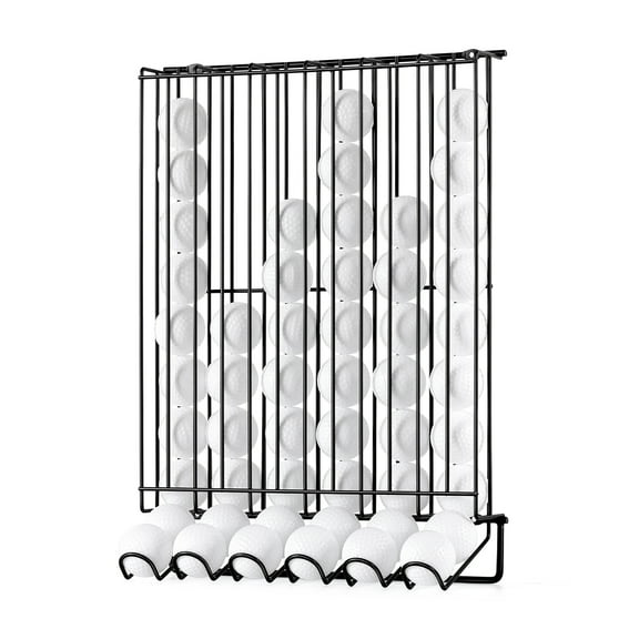 Golf Ball Display Rack, Capacity for 60 Golf Balls, Sturdy Metal Golf Ball Storage Organizer, Golf Course