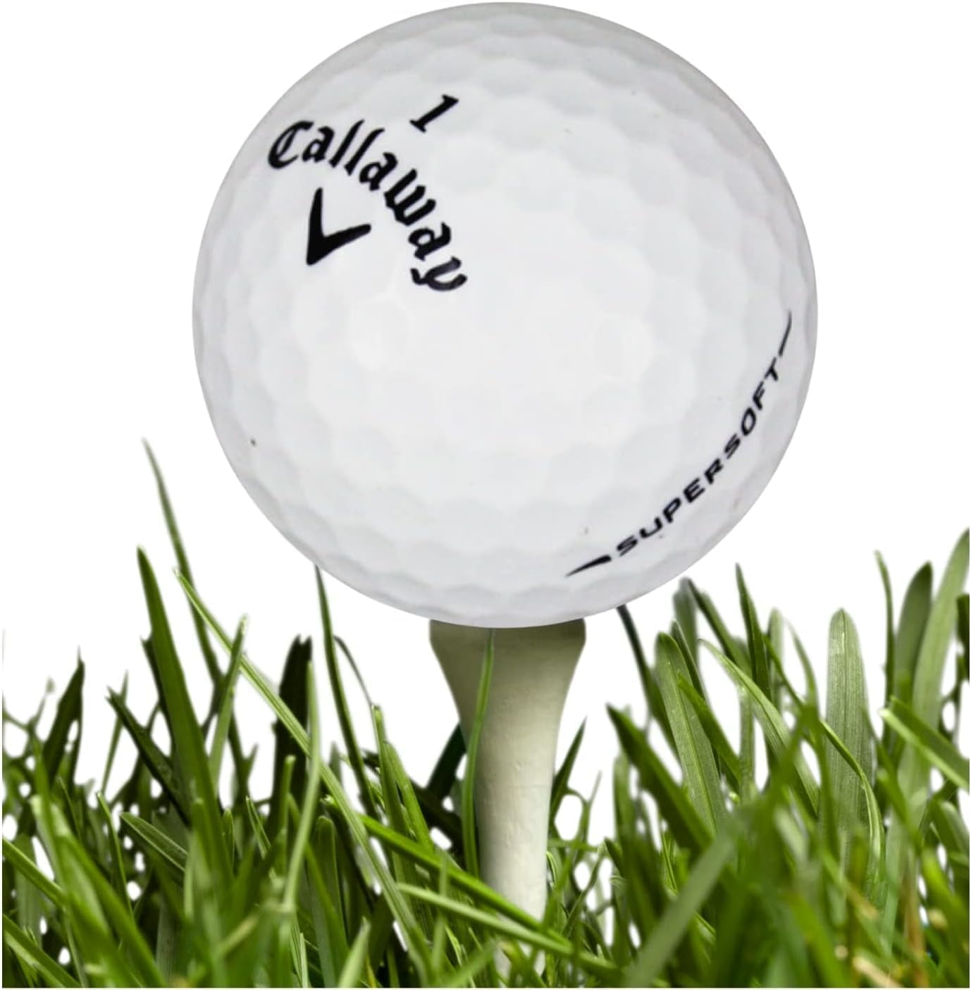 Golf Ball Monkey Cheap Recycled Callaway Supersoft Golf Balls Bulk 24 Pack - 4A / Near Mint Callaway Golf Balls Supersoft White