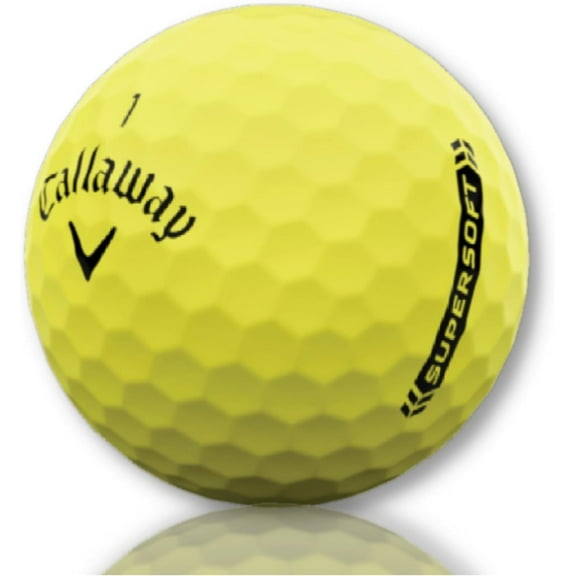 Golf Ball Monkey Cheap Recycled Callaway Supersoft Golf Balls Bulk 50 Pack - 5A / Mint Callaway Golf Balls Supersoft Yellow