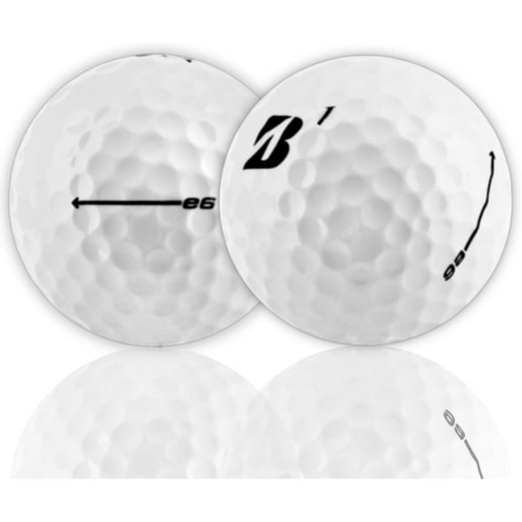 Golf Ball Monkey Cheap Recycled Golf Balls for Bridgestone e6 Golf Balls White Mix of e6 Speed & e6 Soft Golf Balls Recycled for Bridgestone Golf Balls e6 24 Pack - 3A Good Golf Balls for Men, Women