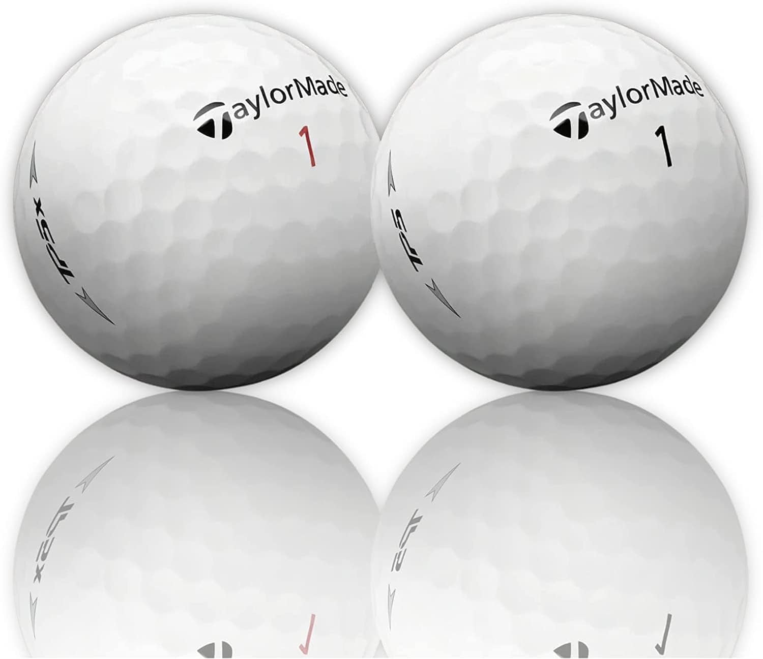 Golf Ball Monkey Cheap Recycled TaylorMade TP5 and TP5X Golf Balls Bulk White - 48 Pack 4A / Near Mint TaylorMade TP5X & TP5 Golf Balls for Men and for Women