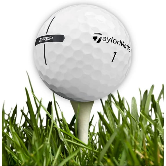 Golf Ball Monkey Cheap Recycled Taylormade Distance Plus Golf Balls White 50 Pack - 4A / Near Mint Taylormade Golf Balls Distance Plus