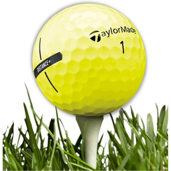 Golf Ball Monkey Cheap Recycled Taylormade Distance Plus Golf Balls Yellow 24 Pack - 5A / Mint Taylormade Golf Balls Distance Plus
