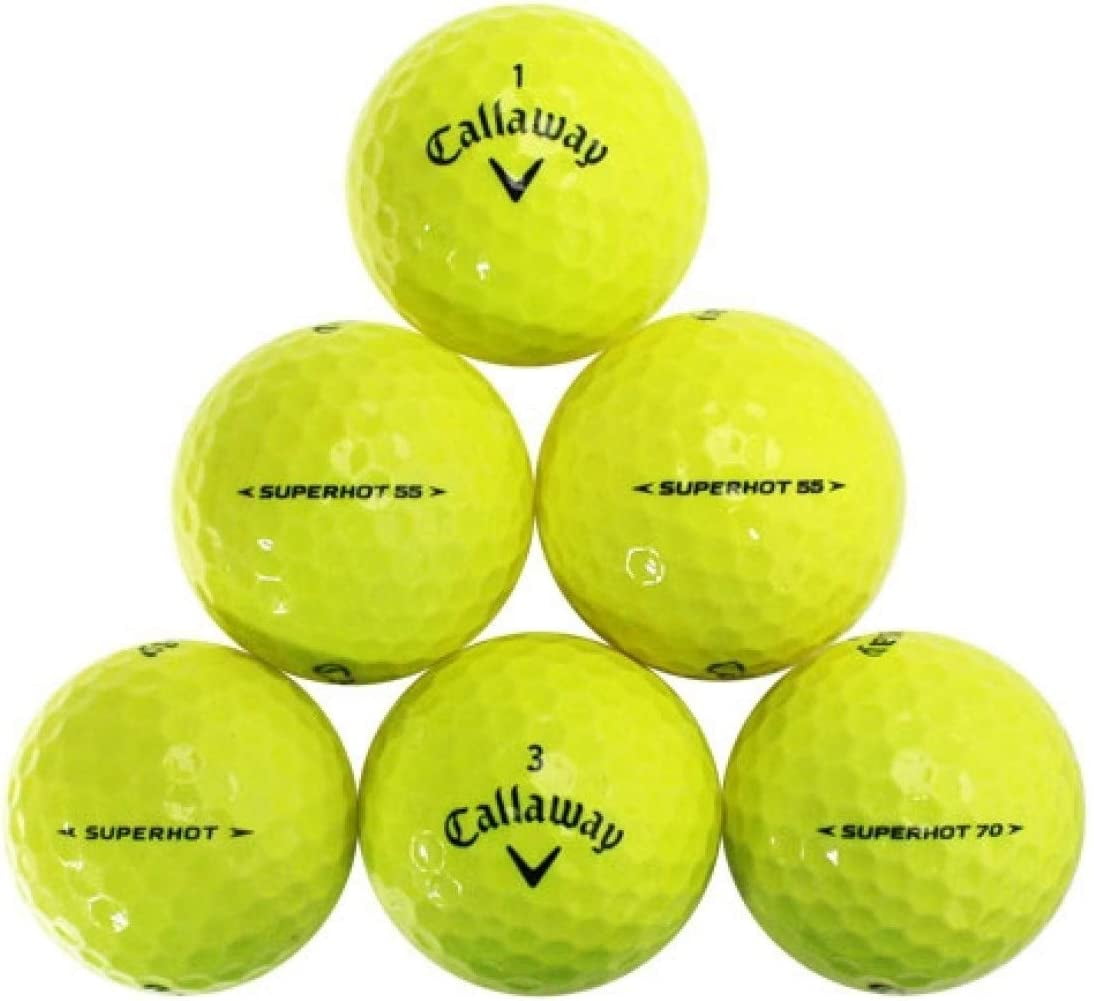 Golf Ball Monkey Recycled Yellow Golf Balls Mix Pro Series Variety 24 - 4A / Near Mint Yellow Callaway Supersoft Warbird, Titleist Trufeel, Taylormade RBZ, Bridgestone e6, Srixon Balls & More