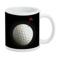 thumbnail image 1 of Golf Ball Moon Flag Golfing White Mug, 1 of 4
