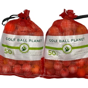 Golf Ball Planet - 100 Ball Mesh Bag Hit Away Practice Recycled Golf Balls