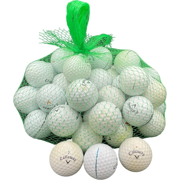 Golf Ball Planet - 50 Pack Recycled Golf Balls for Callaway (3A/Good)