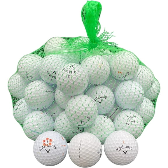 Golf Ball Planet - 50 Pack Recycled Golf Balls for Callaway (5A/Mint)