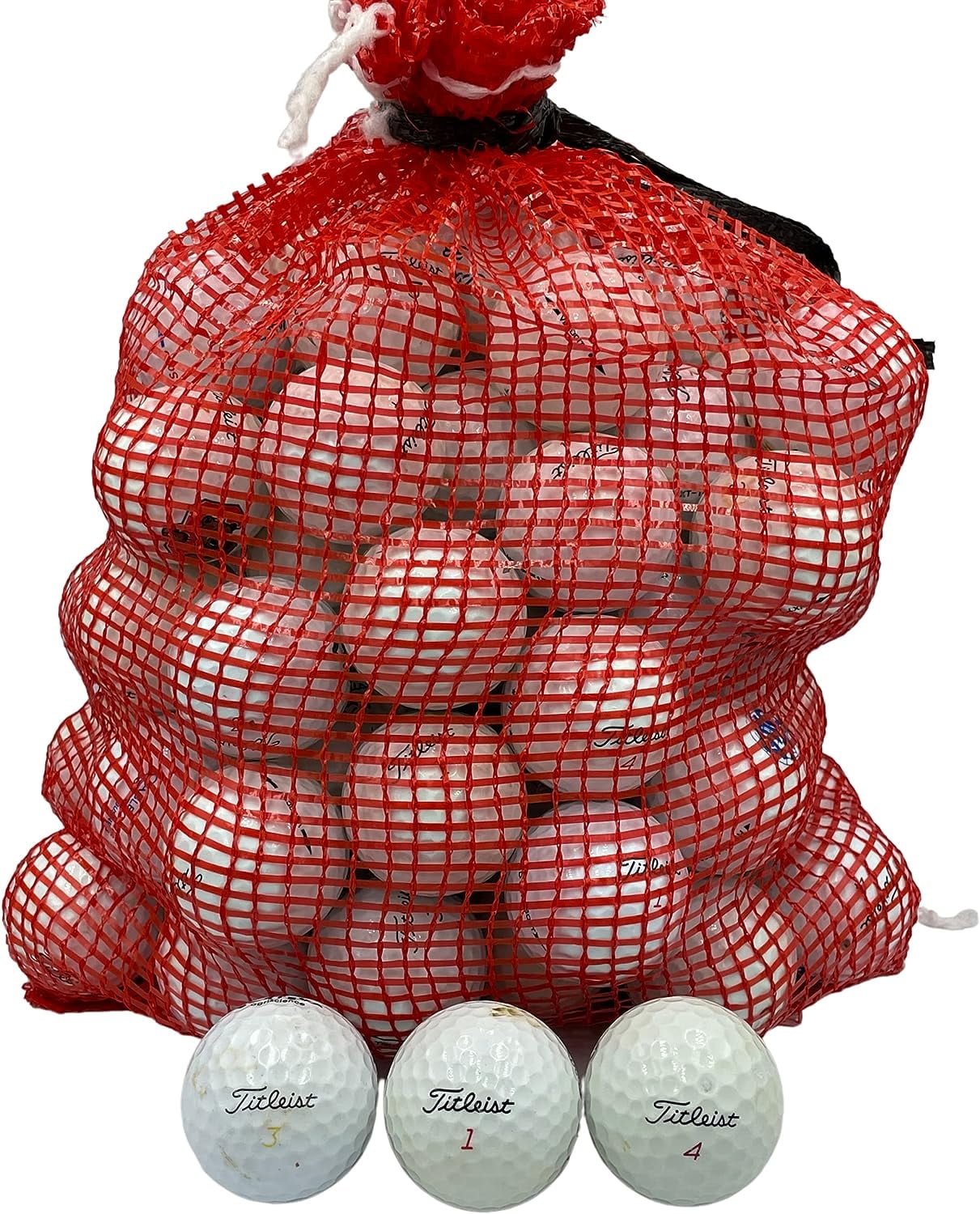 Golf Ball 72 Used Golf Balls for Titleist in Mesh Bag 3A/2A