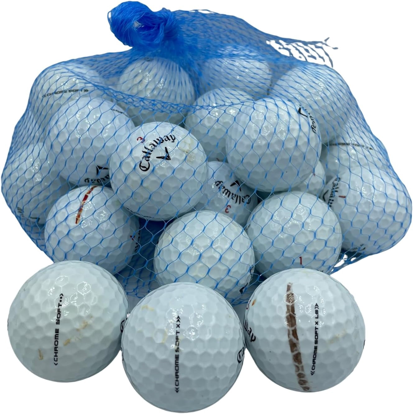 Golf Ball Planet - Callaway Chrome Soft Mix Recycled Golf Balls (4A/Near Mint, 24 Pack)