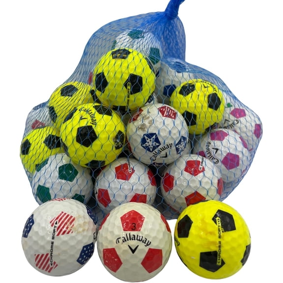 Golf Ball Planet - Callaway Chrome Soft Truvis Mix Recycled Golf Balls 24 Pack (3A/Good)