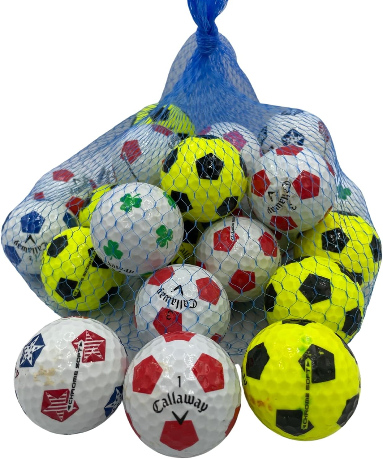 Golf Ball Planet - Callaway Chrome Soft Truvis Mix Recycled Golf Balls 24 Pack (4A/Near Mint)