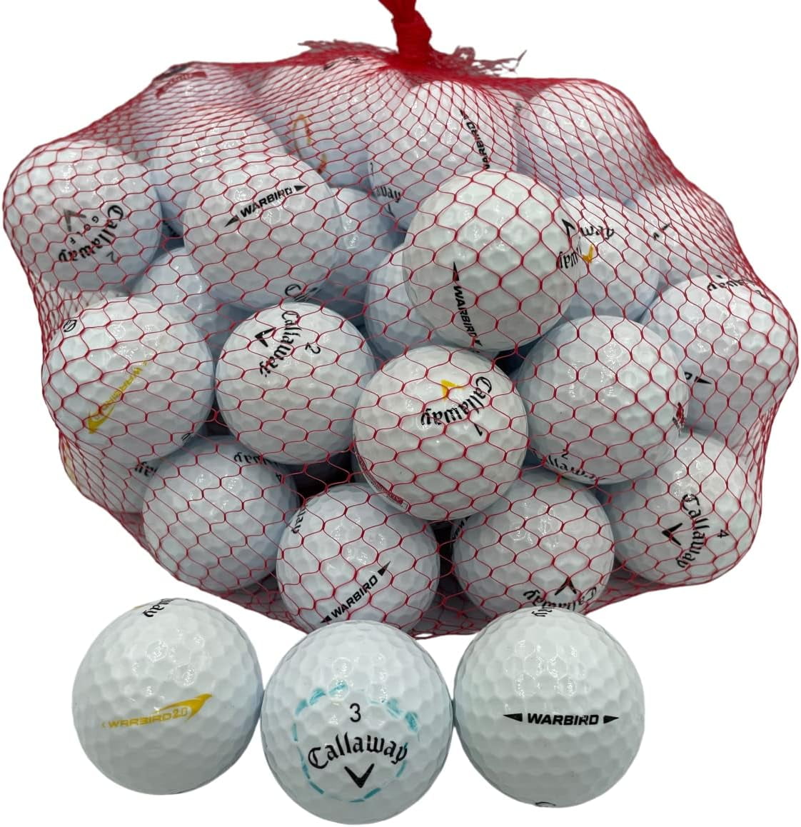 Golf Ball Planet - Callaway Warbird Recycled Golf Balls 5A/Mint (50 Pack)