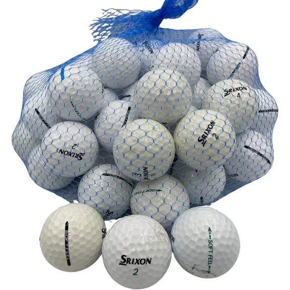 Golf Ball Planet - Srixon Soft Feel Recycled Golf Balls (3A/Good, 50 Pack, White)