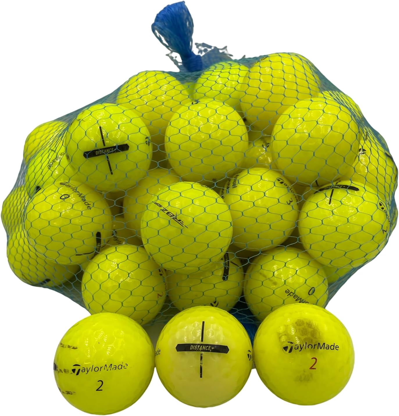 Golf Ball Planet - Taylormade Yellow Mix Recycled Golf Balls (4A/Near Mint, 50 Pack)