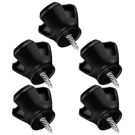 Golf Ball Retriever 3-Prong Suction Putter for Putter Grip 5 pieces