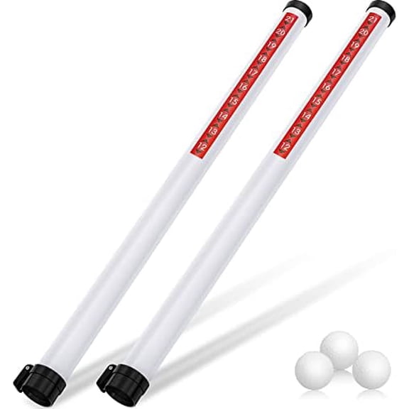 Golf Ball Retriever Plastic Clear Picker Upper Tube Golf Ball Shagger Grabber Collector, Professional Pickup Tool Device for Men Women, 35.4 Inch