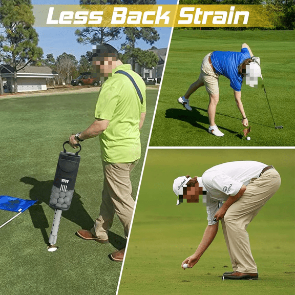 Golf Ball Retriever, Shag Bag with Detachable Aluminum Alloy/Plastic Tube, Pocket & Tee Holder, Holds up to 80 Balls$$Sport & Recreation Other