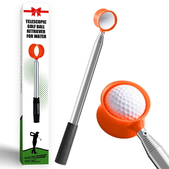 Golf Ball Retriever Telescopic for Water, 9Ft/12Ft/9.01Ft/16.3Ft/20Ft Stainless Steel Golf Ball Retriever, Professional Golf Ball Retriever