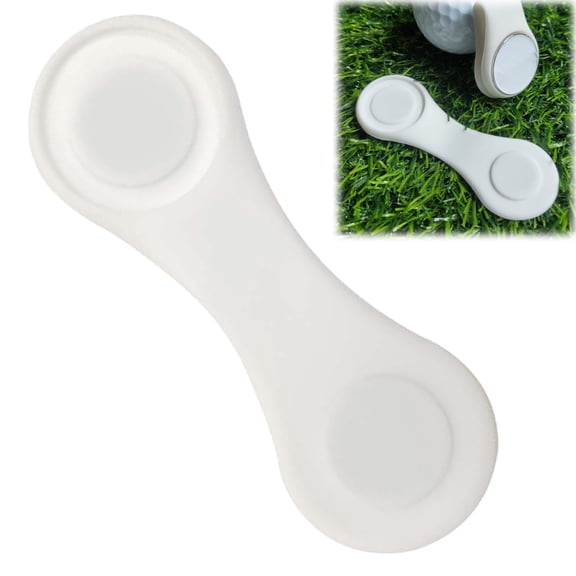 Golf Ball Silicone Hat Clips Personalized Photo Logo Text Image Magnetic Markers Holder Removable Attaches Easily to Golf Cap Premium Gifts, Gift for Christmas, 1.16x8.65"