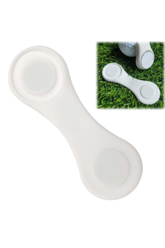 Golf Ball Silicone Hat Clips Personalized Photo Logo Text Image Magnetic Markers Holder Removable Attaches Easily to Golf Cap Premium Gifts, Gift for Christmas, 1.16x8.65"