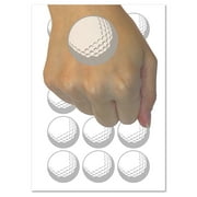 Golf Ball Sports Water Resistant Temporary Tattoo Set Fake Body Art Collection - 54 1" Tattoos (1 Sheet)