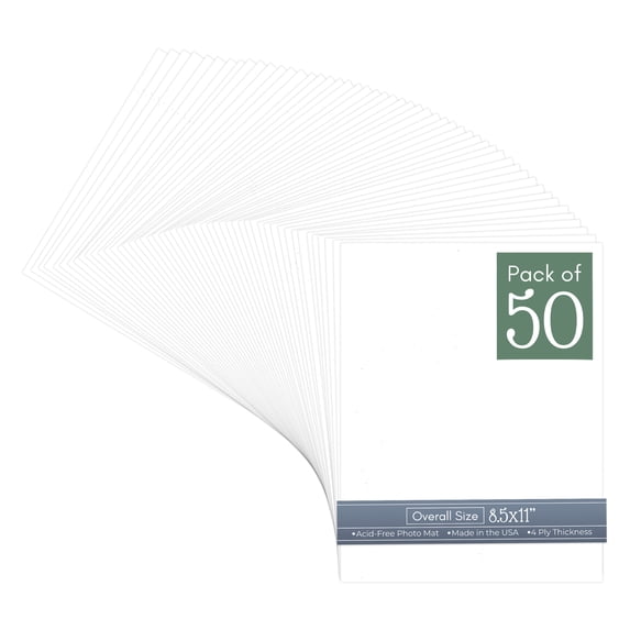 Golf Ball Texture 8.5x11 Uncut Art Mat Board - No Opening - 50 Mats