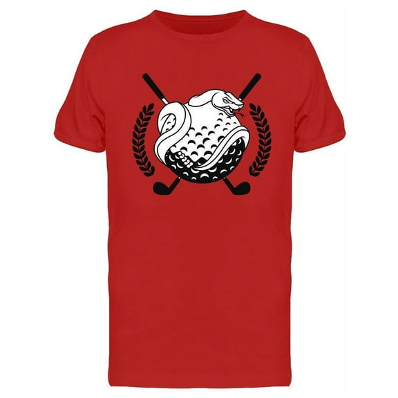 Golf Ball With A Snake T-Shirt Men -Image by Shutterstock, Male x-Large